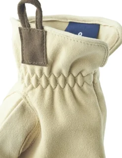Hestra Chamois Work Glove nahkakäsine, luonnonvaalea