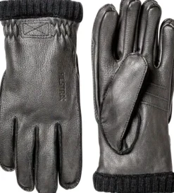 Hestra Deerskin Primaloft Rib Musta