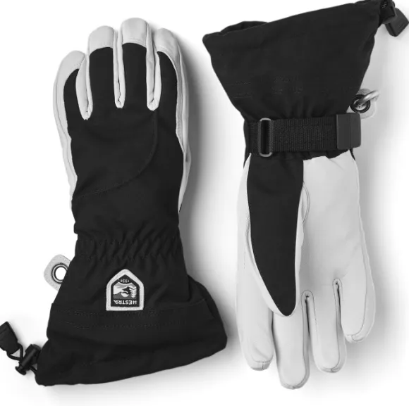 Hestra Heli Ski -naisten hanskat (Black/Off White)