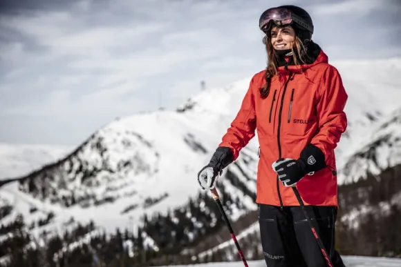 Hestra Heli Ski -naisten hanskat (Black/Off White)