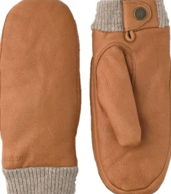 Hestra Idun Mitt hirvennahkaiset kintaat, vaaleanruskea