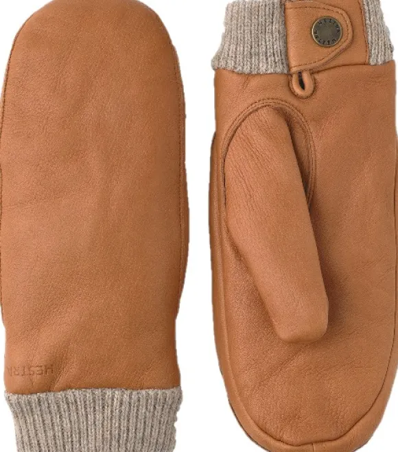 Hestra Idun Mitt hirvennahkaiset kintaat, vaaleanruskea