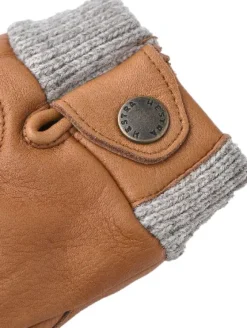 Hestra Idun Mitt hirvennahkaiset kintaat, vaaleanruskea