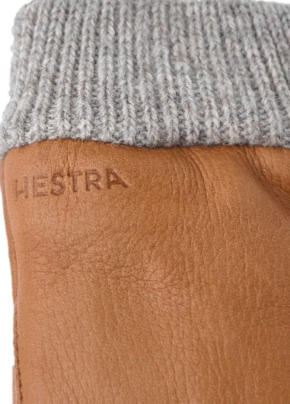 Hestra Idun Mitt hirvennahkaiset kintaat, vaaleanruskea