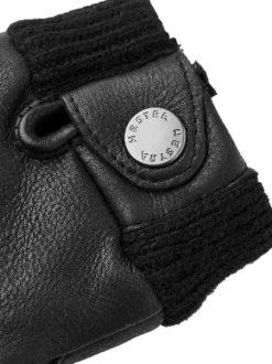 Hestra Idun Mitt hirvennahkaiset kintaat, musta