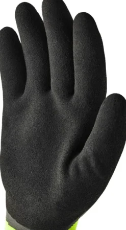 Hestra JOB Asper työhanskat, musta/neonkeltainen