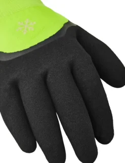 Hestra JOB Asper työhanskat, musta/neonkeltainen