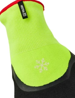 Hestra JOB Asper työhanskat, musta/neonkeltainen