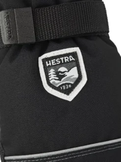 Hestra Kid's Wool Terry Mitt lasten villavuorattu kinnas, musta