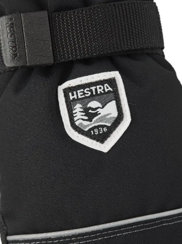 Hestra Kid's Wool Terry Mitt lasten villavuorattu kinnas, musta