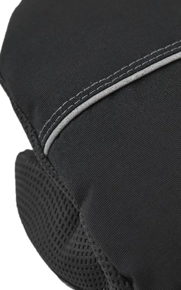 Hestra Kid's Wool Terry Mitt lasten villavuorattu kinnas, musta