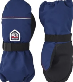 Hestra Kid's Wool Terry Mitt lasten villavuorattu kinnas, sininen