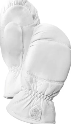 Hestra Leather Box -nahkarukkaset, valkoinen