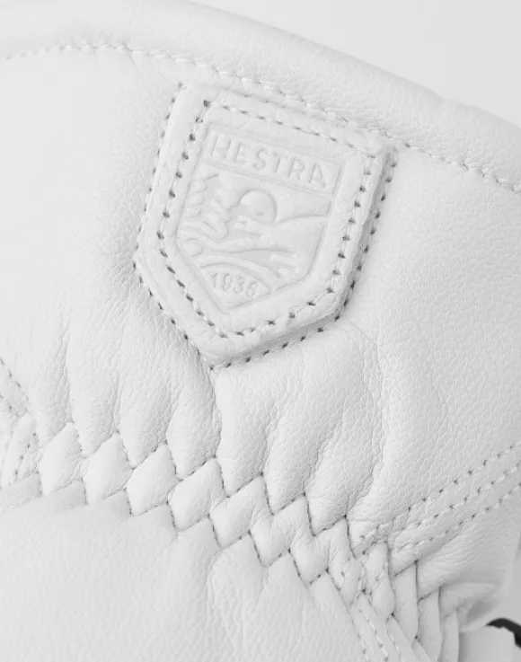 Hestra Leather Box -nahkarukkaset, valkoinen