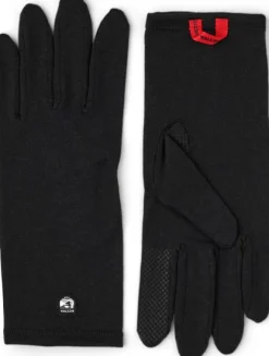 Hestra Merino Wool Liner Long pitkävartiset aluskäsineet, musta