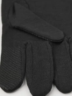 Hestra Merino Wool Liner Long pitkävartiset aluskäsineet, musta