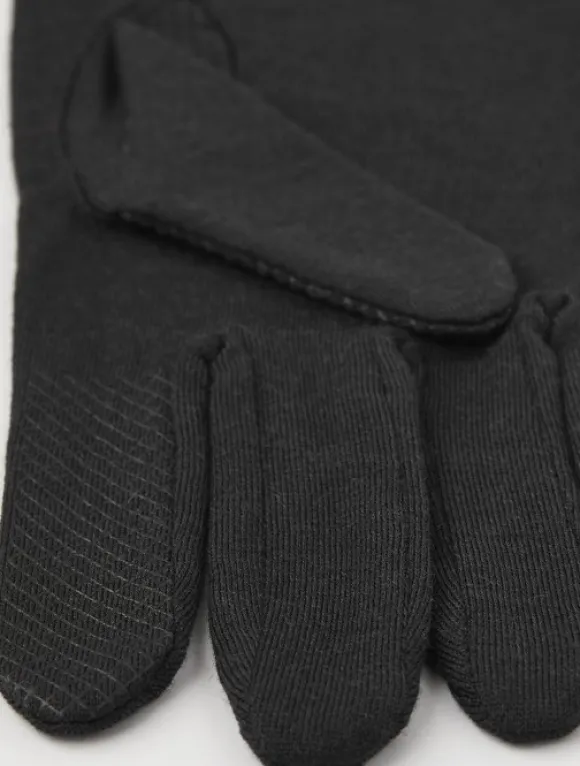 Hestra Merino Wool Liner Long pitkävartiset aluskäsineet, musta