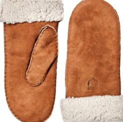 Hestra Sheepskin Mitt naisten nahkakintaat, ruskea