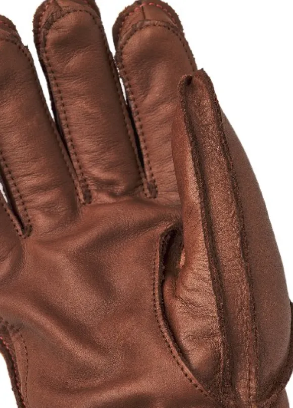 Hestra Wakayama 5 finger nahkahanskat, unisex, ruskea