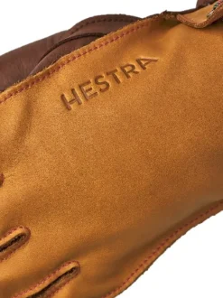 Hestra Wakayama 5 finger nahkahanskat, unisex, ruskea