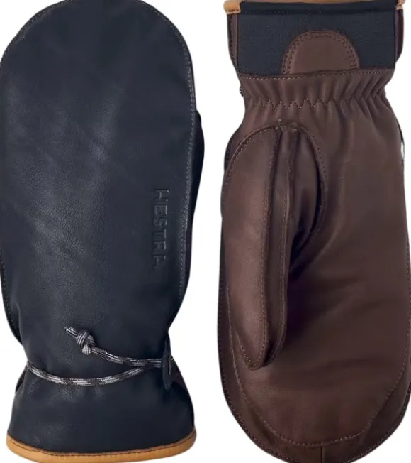 Hestra Wakayama Mitt nahkakintaat, unisex, tummansininen/ruskea