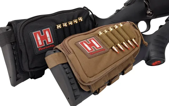 Hornady® Gun Cheek Piece -patruunatasku, hiekanruskea, oikeakätinen