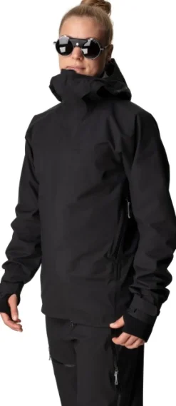 Houdini BFF Jacket naisten kuoritakki, musta