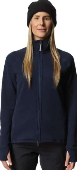 Houdini Power Up Jacket naisten fleecetakki, Blue Illusion