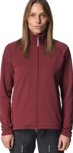 Houdini Power Up Jacket naisten fleecetakki, Cab Red