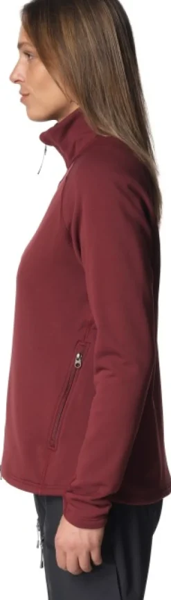 Houdini Power Up Jacket naisten fleecetakki, Cab Red