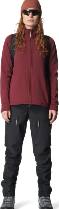 Houdini Power Up Jacket naisten fleecetakki, Cab Red