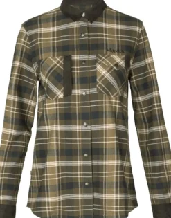 Härkila Aivak L/S Shirt naisten flanellipaita, Antique Bronze