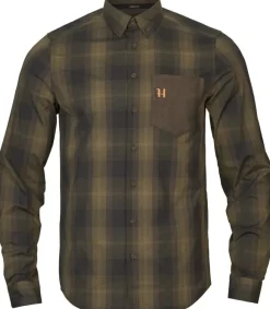 Härkila Akkan Shirt Willow Green/Shadow Brown