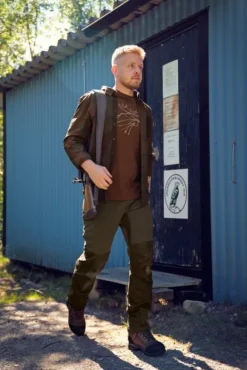 Härkila Akkan Shirt Willow Green/Shadow Brown