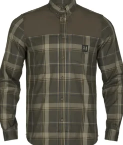 Härkila Anker L/S Shirt kauluspaita, ruskea