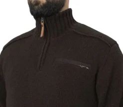 Härkila Annaboda 2.0 HSP Knit Pullover neulepusero, tummanruskea