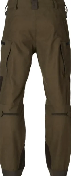 Härkila Driven Hunt HWS Leather Trousers metsästyshousut, Willow Green/Shadow Brown