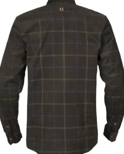 Härkila Kaldfjord Corduroy Check Shirt kauluspaita, ruskea