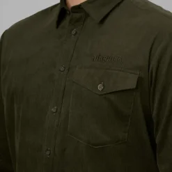 Härkila Kaldfjord vakosamettipaita, vihreä