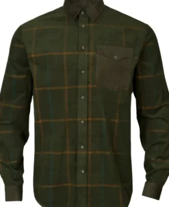 Härkila Kaldfjord vakosamettipaita, vihreä