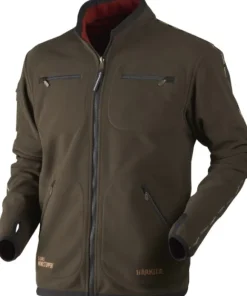 Härkila Kamko Windstopper -fleecetakki, punainen/ruskea