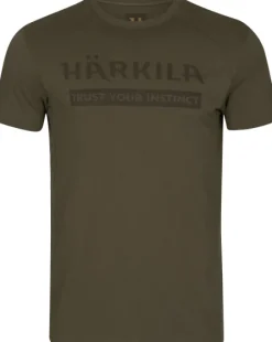 Härkila Logo S/S T-shirt paita, Willow Green