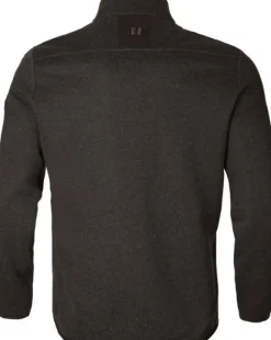 Härkila Metso Half Zip vetoketjullinen villapaita, tummanruskea