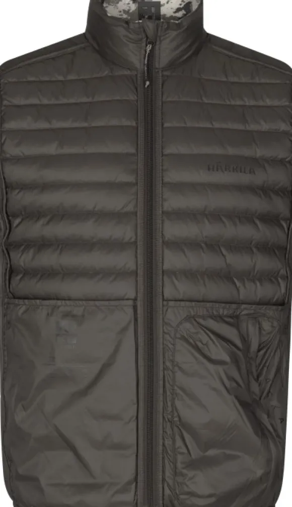 Härkila Mountain Hunter Expedition Reversible Down Vest untuvaliivi, camo/ruskea