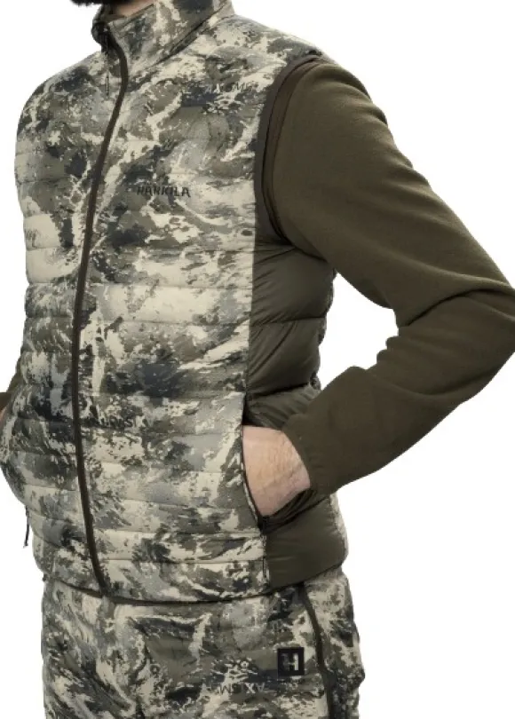 Härkila Mountain Hunter Expedition Reversible Down Vest untuvaliivi, camo/ruskea
