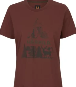 Härkila Nature S/S T-Shirt Women Hot Chocolate