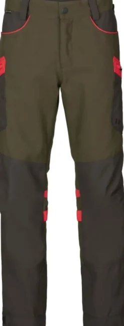 Härkila Pro Hunter Dog Keeper GTX Trousers Willow housut, vihreä/oranssi