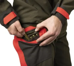 Härkila Pro Hunter Dog Keeper GTX Trousers Willow housut, vihreä/oranssi