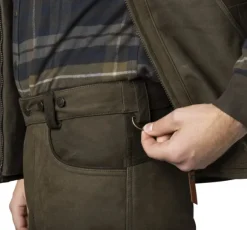 Härkila Pro Hunter Leather Trousers nahkaiset metsästyshousut, Willow Green