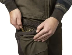 Härkila Pro Hunter Leather Trousers nahkaiset metsästyshousut, Willow Green